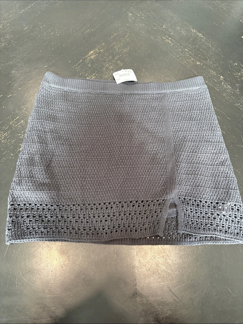 American Eagle Outfitters Black Crochet Mini Skirt